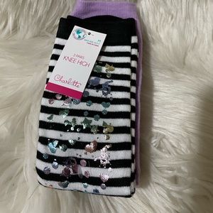🦋5/$25 Charlotte knee high socks